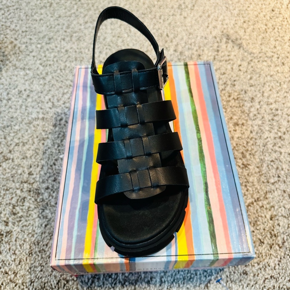 Mia Havien Girls Lugged Sole Strappy Slingback Sandals Size 6 - Picture 3 of 6